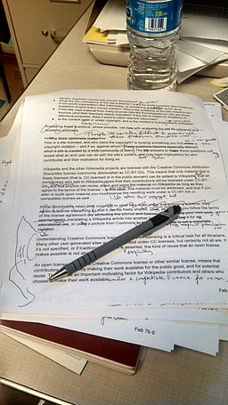 Example of copyediting of a pirnt manuscript